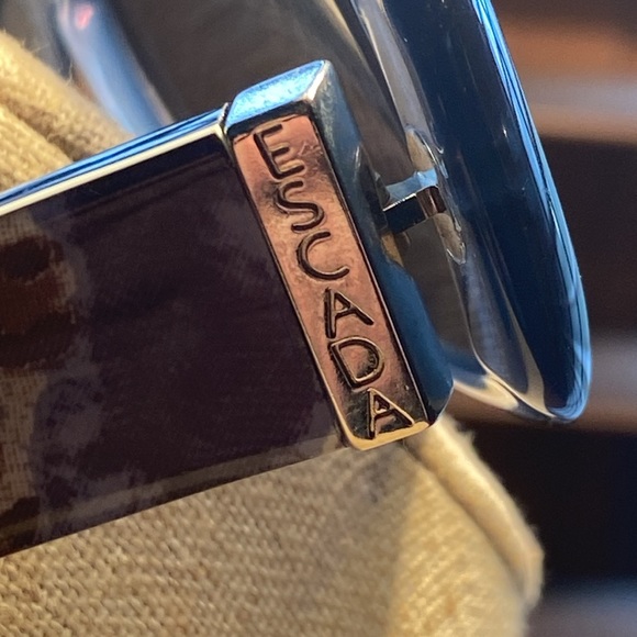 Vintage Escada Sunglasses in Blue with multi design arms. - Picture 3 of 9